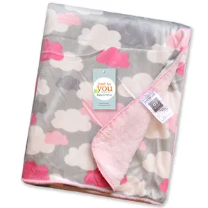 Plush Fleece Throw & Receiving Baby Blankets for Boys and Girls