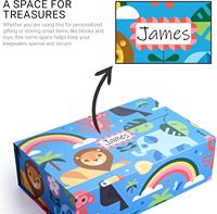 Boîte magnétique personnalisée avec logo créatif pour l'emballage de livres éducatifs pour enfants, jouets, impression, boîtes cadeaux en carton rigide