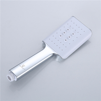 Ensemble de douche thermostatique avec robinet mitigeur, pommeau de douche pluie, poignée unique, finition chrome poli, barre coulissante pour salle de bain