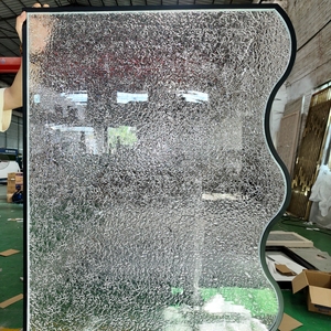 Panneau de verre ondulé de luxe, cloison de <span class=keywords><strong>séparation</strong></span> incurvée pour hall d'entrée et <span class=keywords><strong>séparation</strong></span> zones humides/sèches - Product Image 3