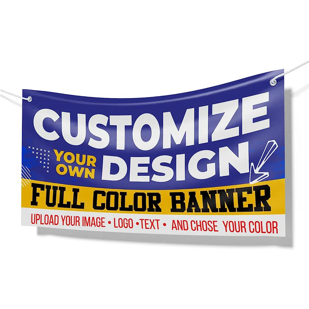 Banner Personalizado Envie sua Imagem, Anúncios De Banner Personalizados, Vinil Design De Banner Personalizado Para Interior E Exterior