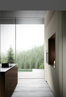 Vente en gros usine : Meubles de cuisine modulaires modernes de luxe en acier inoxydable, accessoires de robinetterie et charnières stratifiées - Personnalisables pour appartement