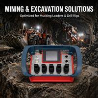 Control Remoto Inalámbrico para Vehículos de Construcción, Excavadora, Movimiento Hidráulico, 500m, IP67, 12V 24V, Receptor de Radio