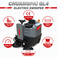 Penyapu Lantai Elektrik 60L Hopper 8000 ㎡ Mesin Pembersih Jalan Industri Baterai 48V untuk Gudang, Pabrik, dan Tempat Parkir