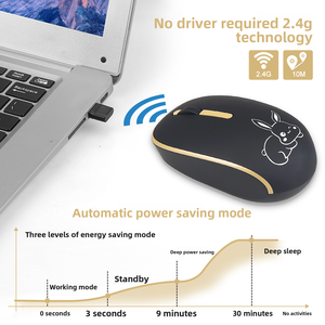 2.4G Pin điện thoại di động Mac-Book Apple Máy Tính Bảng Máy tính để bàn Giao Diện Kép USB A + Type-C nhận chuột không dây - Product Image 4