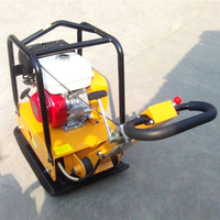 Compacteur à plaque vibrant électrique et thermique à moteur, direct usine, avec amortisseur en caoutchouc, haute efficacité