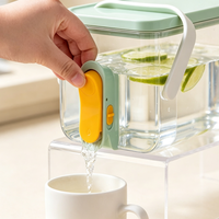 Nouvelle Tendance : Carafe à Infusion de Fruits avec Robinet, Pichet à Thé Glacé pour Réfrigérateur, Cadeau de Déménagement pour la Cuisine, Vente en Gros