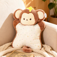 Peluche réaliste super douce en forme de renard roux, jouet en peluche rembourré en coton PP, poupée en peluche assise personnalisée pour enfants