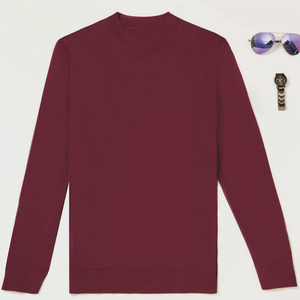 Suéter de lana de alta calidad para <span class=keywords><strong>hombre</strong></span> de nuevo diseño, cárdigan más grueso, cálido, informal, ajustado, <span class=keywords><strong>cuello</strong></span> <span class=keywords><strong>alto</strong></span>, suéter de Color sólido - Product Image 1