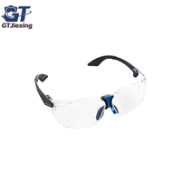 Lunettes de sécurité personnalisées GTJiexing avec logo, conformes aux normes ANSI Z87.1 CE EN166, verres en PC résistants aux chocs, pont nasal en caoutchouc souple, lunettes de protection