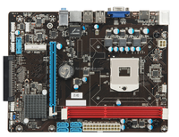 Harga Grosir Pabrik Harga Murah Motherboard Combo Motherboard GPU QS8 8 dengan 2 * DDR3 Slot, 7 * Tipe USB PCIE