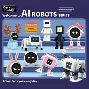 <span class=keywords><strong>Robot</strong></span> de bureau intelligent Ai adorable - Mini compagnon intelligent avec emojis dynamiques, jouet éducatif pour le bureau et la décoration de la maison - Product Image 2