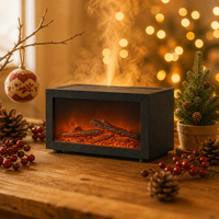 Diffuseur de flamme personnalisé avec logo d'usine, humidificateur ultrasonique pour cadeau de Noël