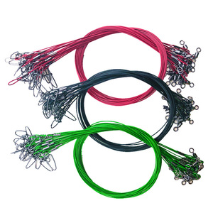 Fil de pêche en acier au carbone épaissi pour bateau de pêche en eau salée, ligne de pêche océanique, vert, noir, rouge, 20 cm, 30 cm, 50 cm - Product Image 1