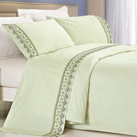 KOSMOS Bedding King Venta al por mayor de algodón Queen bordado sábana sábanas