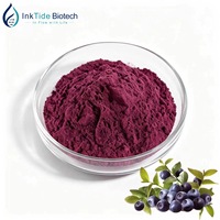Hete Aanbieding Natuurlijk Vaccinium Myrtillus Fruitextract 10:1 80 Mesh Wateroplosbaar Bosbessenpoeder voor Formuleverwerking