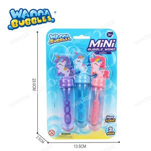 Ingin gelembung ODM/OEM 3PK 30ML kuda pelangi Mini tongkat gelembung anak perempuan tongkat gelembung pesta ulang tahun mainan taman kanak-kanak - Product Image 4