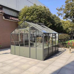 Vidrio endurecido de seguridad para invernadero de jardín prefabricado o panel de <span class=keywords><strong>PC</strong></span> Madera tratada a presión natural fácilmente ensamblada - Product Image 5