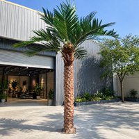 Palmier Artificiel Géant 3-10m, Faux Palmier Coco, Grands Arbres Artificiels, Décoration Tropicale, Plantes Artificielles pour Aménagement Paysager