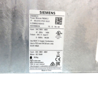Module d'alimentation Siemens SINAMICS G120 PM240-2 6SL3210-1PE31-5UL0 75kW 380-480V Variateur de fréquence (VFD)