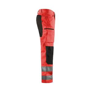 BLAKLADER - 158518115599D104 Hi-Vis <b>trousers</b> with <b>stretch</b> Red/<b>Black</b> - EAN 7330509703618 HI-VIS WORKWEAR - Product Image 4