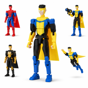 <span class=keywords><strong>Action</strong></span> <span class=keywords><strong>Figure</strong></span> Supereroe con Mantello Colorato Stampato in 3D, Modello Articolato in Posa Dinamica, Giocattolo da Collezione, Vendita all'Ingrosso dal Giappone - Product Image 1