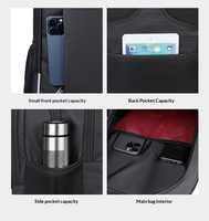 Mochila para Portátil de 15.6 Pulgadas con USB, Impermeable, para Viajes, Escuela, Negocios, Unisex, con Logotipo Personalizado 2026