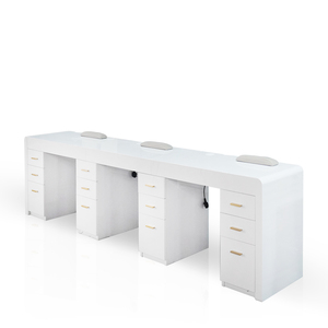 Healthtec lumière technicien de luxe Table à ongles beauté soins des ongles Salon meubles Table de manucure pour <span class=keywords><strong>Gel</strong></span> des ongles - Product Image 2