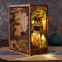 Porte-livres en forme de puzzle 3D Han Palace Spring Dawn |   Modèle d'architecture miniature à faire soi-même |   Cadeau d'anniversaire créatif de style chinois