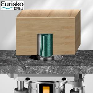 Fraise droite à double dent en carbure avec roulement 1/4x1/2" pour rainurage et dégrossissage du bois, compatible CNC OEM/ODM - Product Image 4