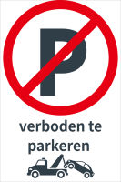 Panneau de signalisation routière en aluminium personnalisé ZONA Interdiction de stationnement, impression numérique UV avec stratifié anti-UV transparent