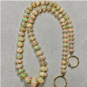 Collar de Plata de Ley 925 con Ópalo Etíope, Chapado en Oro Rosa, para Compromiso, Boda, Fiesta, Oferta de Fábrica - Product Image 4