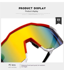 Nuevas gafas de <span class=keywords><strong>ciclismo</strong></span> <span class=keywords><strong>para</strong></span> <span class=keywords><strong>hombre</strong></span> con montura grande, gafas cortavientos, lentes reemplazables - Product Image 4