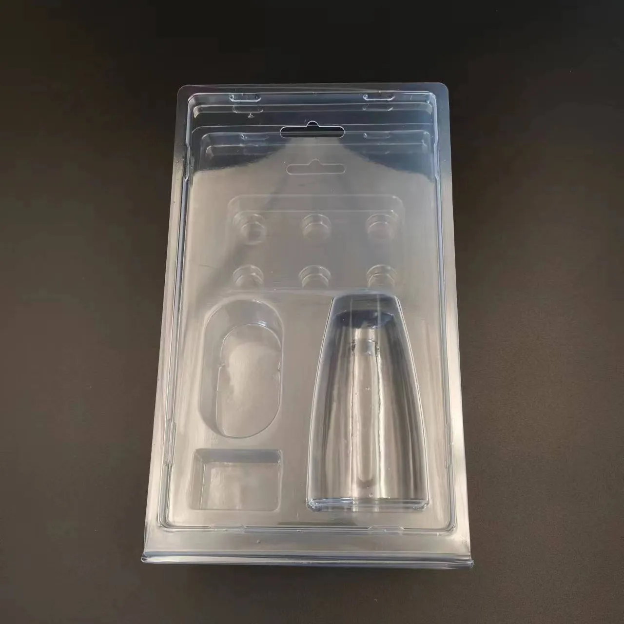Productos electrónicos cosméticos caja de blíster plegable transparente PET & PVC blíster embalaje personalizado