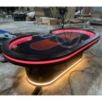 Table de poker LED de haute qualité YH 102 pouces pour 10 joueurs, table de poker professionnelle, casino, Texas Hold'Em