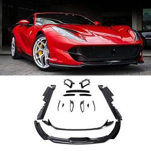 ชุดแต่ง Ferrari 812 รุ่นอัพเกรด Nty Style คาร์บอนไฟเบอร์  ลิ้นหน้า สเกิร์ตข้าง ดิฟฟิวเซอร์ สปอยเลอร์ - Product Image 1