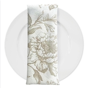 2025 New Coming Thiết Kế Lạ Mắt Trang Trí Nội Thất Trang Trí Tùy Chỉnh Hoa In Vải Giống Như Không Dệt Khăn Ăn - Product Image 1