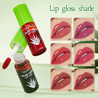 Teinture liquide pour les lèvres à l'aloe vera longue durée, ensemble de 6 couleurs, teinture liquide pour les lèvres longue durée, imperméable, hydratante, pour le maquillage quotidien