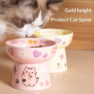 Comedero Elevado de Cerámica Antideslizante para Gatos, Apto para Lavavajillas y Microondas, para Evitar la Fatiga de las Patas y el Cuello - Product Image 4