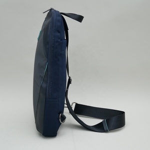 <b>Navy</b> Grey Sling <b>Backpack</b> Lightweight Water Resistant Crossbody Chest Bag Adjustable Strap Casual Travel Hiking Daypack for Men W - Product Image 5