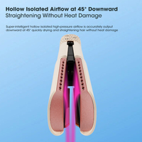 Lisseur de cheveux Resuxi HS-907 avec fonction séchage, 1300W, filtre ultra-dense, sèche-cheveux sans balais, fer à lisser