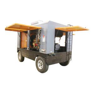 Máy nén khí động cơ diesel 150cfm 8bar 30Kw 40hp apcom Máy nén khí trục vít không khí di động DIESEL 150 CFM HG150-8C - Product Image 2