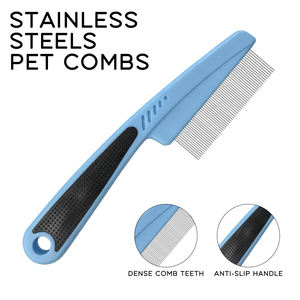 Peigne de nettoyage des puces pour animaux de compagnie, dissolvant de tiques pour chats et chiens, produits de nettoyage et de toilettage, brosse pour chiens - Product Image 2