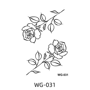 Autocollants de tatouage aux herbes sans eau, imperméables, élégants, motifs <span class=keywords><strong>animaux</strong></span> cool, non réfléchissants, longue durée, décalcomanies corporelles modernes - Product Image 2