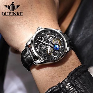 Reloj OUPINKE 3268 para hombre, de lujo, alta calidad, automático, mecánico, con visión 3D y esfera de segundos giratoria. - Product Image 4
