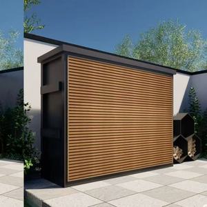 Abri de cuisine extérieur en acier inoxydable avec résistance au vent et à la pluie, équipé d'un évier et d'un réfrigérateur - Product Image 5