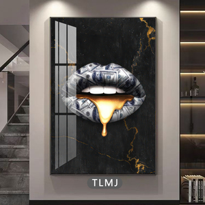 Ritratto di donna <span class=keywords><strong>quadri</strong></span> decorativi per la casa disegni murali moderno classico <span class=keywords><strong>salotto</strong></span> Art Lady Figure di cristallo porcellana pittura - Product Image 4