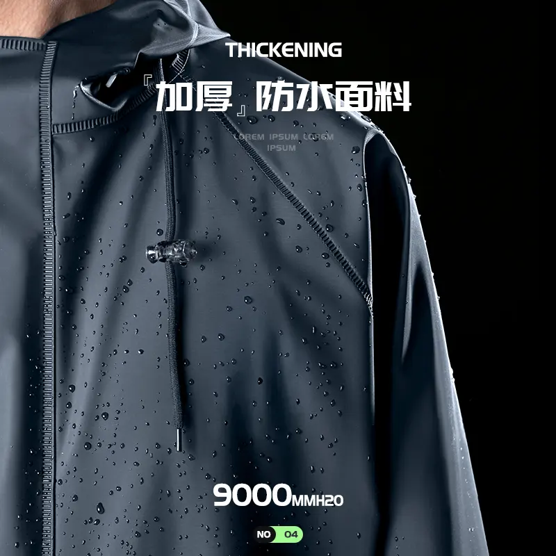 Beimei PVC impresso raincoat 2023 reutilizável motocicleta impermeáveis impermeáveis para homens para adultos