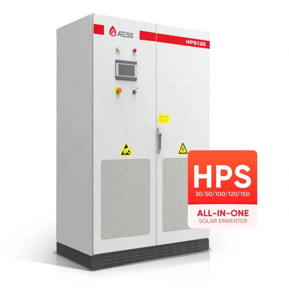 HPS ATESS 250KW 200KVA 280KW 300KW 300KVA Inverter industriale DC AC ibrido sistema solare per applicazioni commerciali