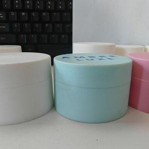 Wholesale 100g <b>black</b> PP Plastic Double-Walled Cosmetic Jars for Skin Care <b>Cream</b> Ointment High Quality Screw <b>Top</b> Cap - Product Image 4